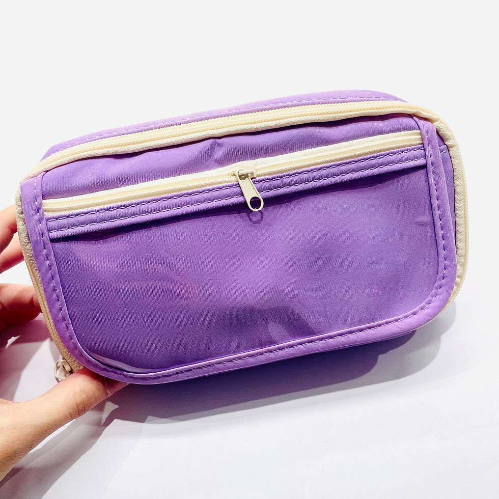 Miniatura: Cartuchera violeta con divisores 