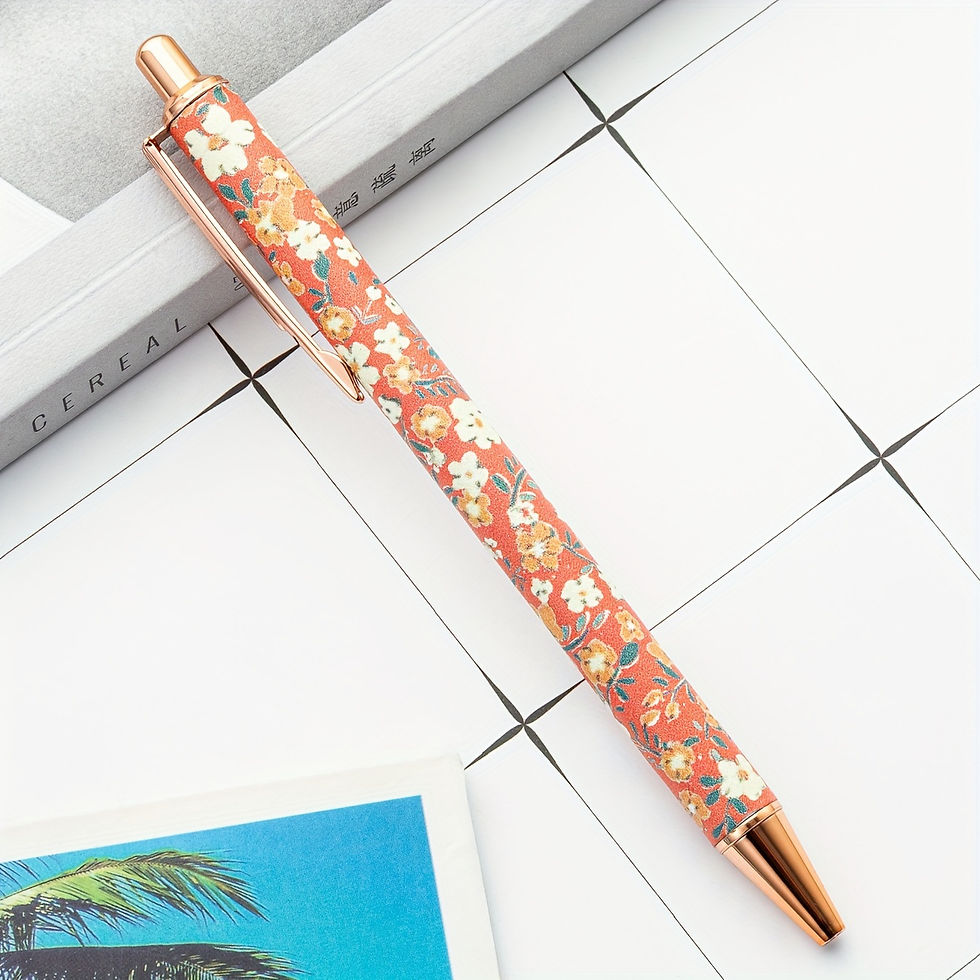 Miniatura: Lapiceras elegantes estampado floral 