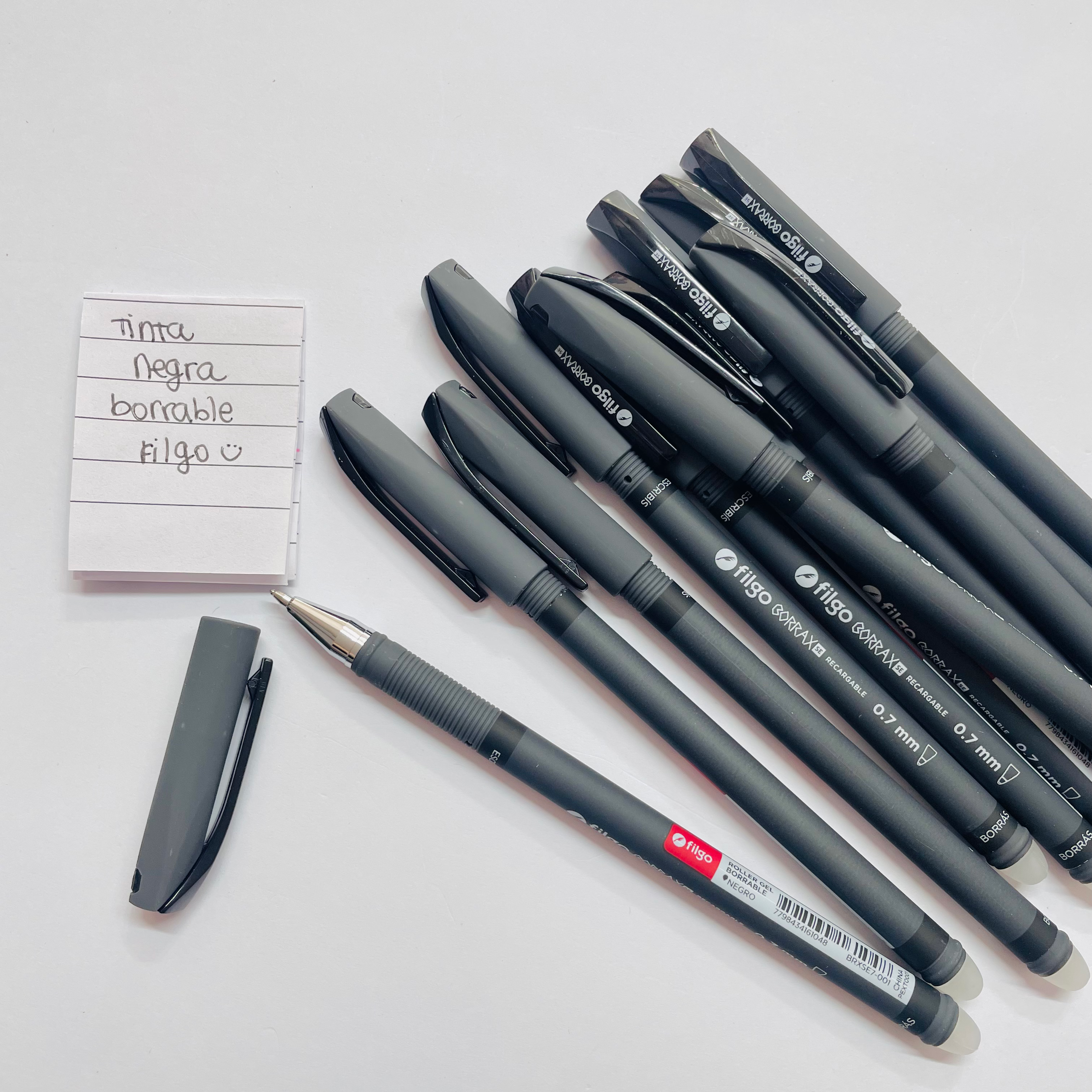 Lapicera tinta negra borrable - FILGO