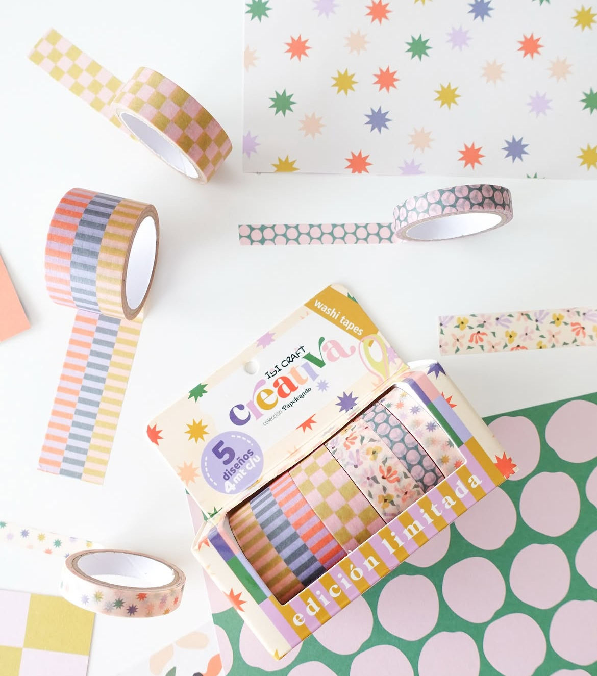 Cintas decorativas “creativa” x5 unidades - ibi craft 