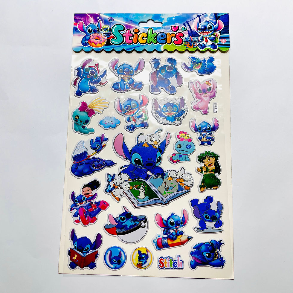 Miniatura: Plancha de Stickers Grandes de Stitch 
