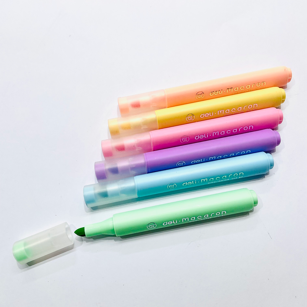 Miniatura: Resaltadores pastel x6 colores - DELI