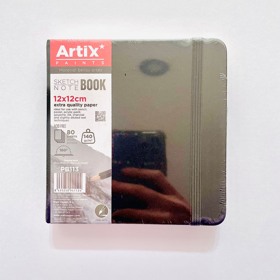 Miniatura: Sketchbook negro Artix – 12×12 cm – 140 g/m²