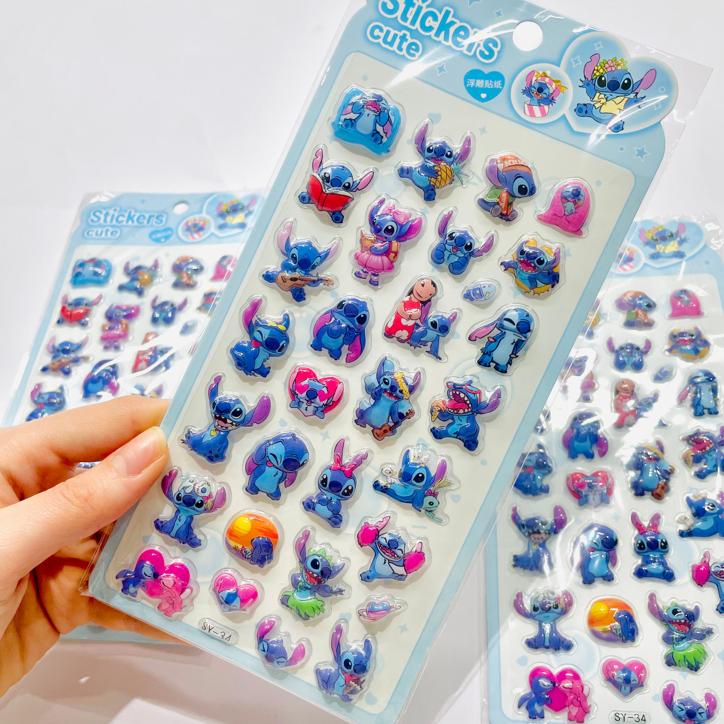 Stickers 3D de Stitch