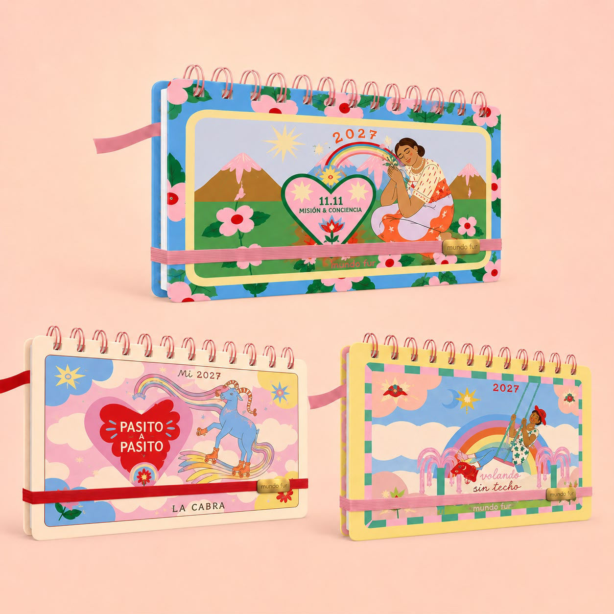 Agenda vista semanal línea FORTUNA 16,5x9,5cm- fw