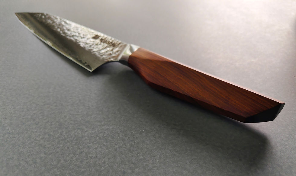 Miniatura: GENKIS 健康 211 mm Kiritsuke, AUS10 Hammered Damascus