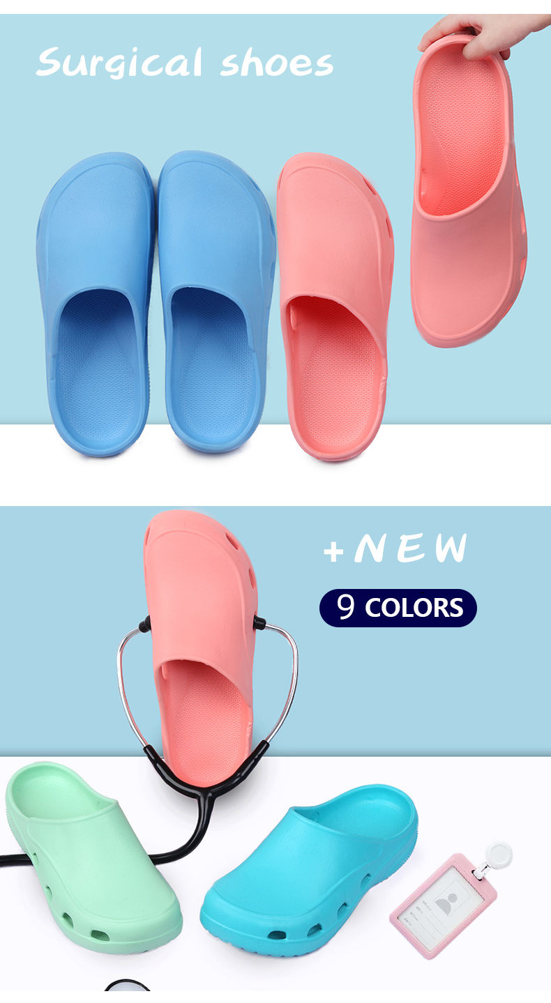 Thumbnail: Medical Scrub Clogs Nurse Garden Shoes Arch Support House Slippers Sandals Breat