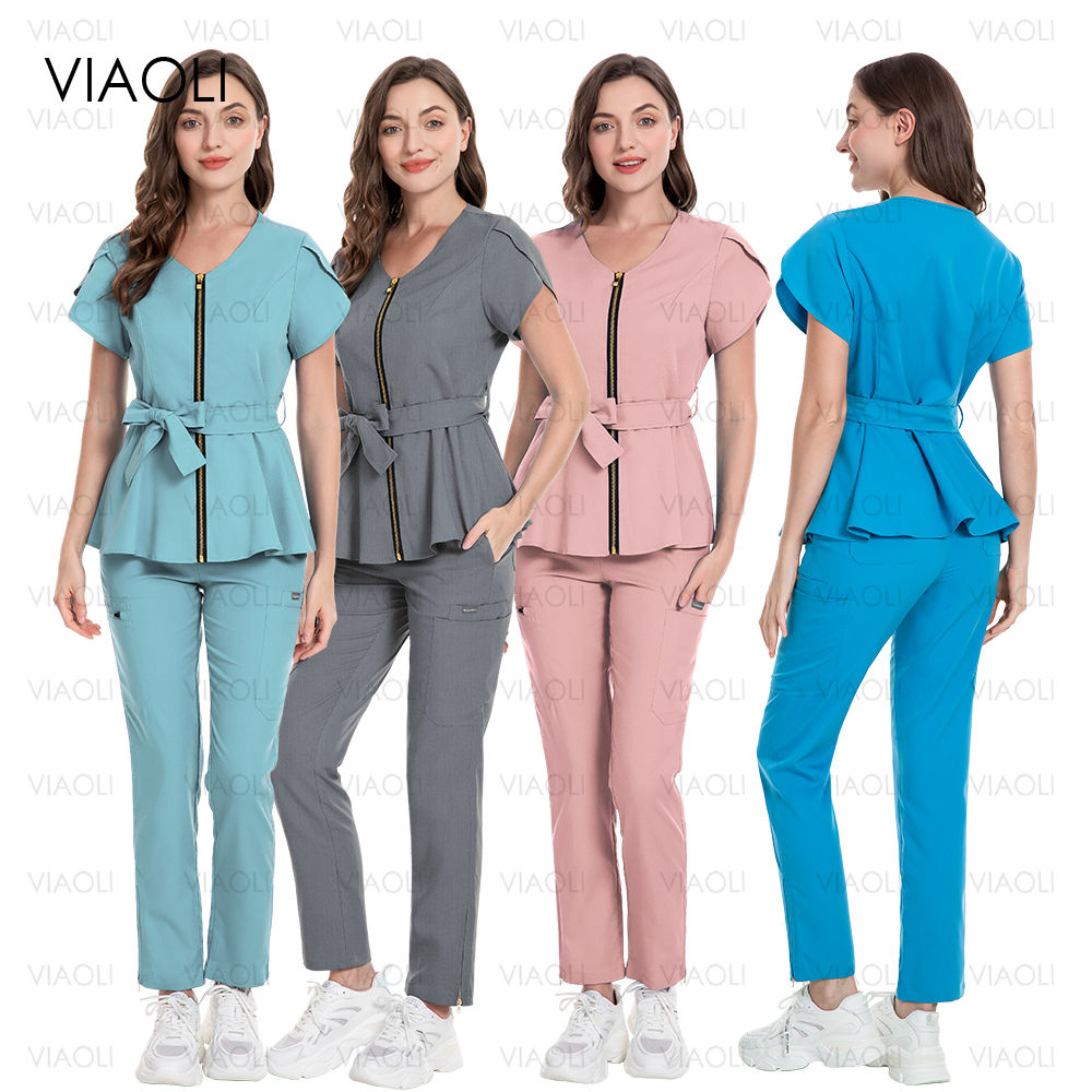 Scrubs Medical Uniforms Woman Multicolour SPA Beauty Uniforms Dentist Veterinary