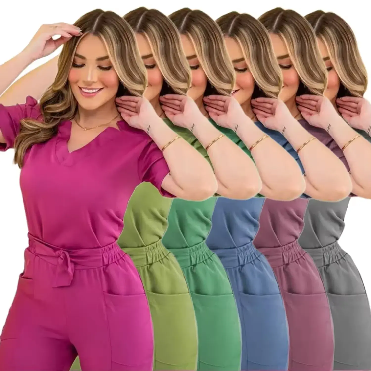 Surgical Uniforms Wman Nursing Sets Top Pant Articles Medical Uniform Scrub