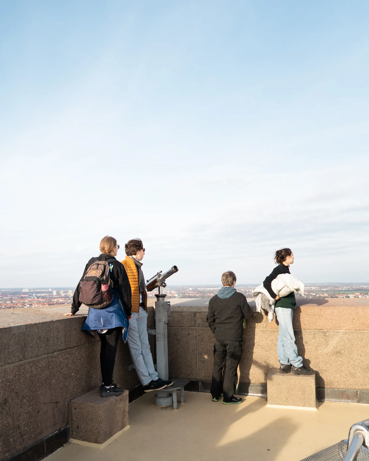 view from the top of The Battle of the Nations Monument in Leipzig, Germany