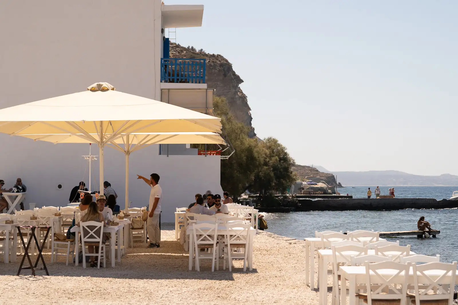cafe by the water at Klima, Milos - Greece