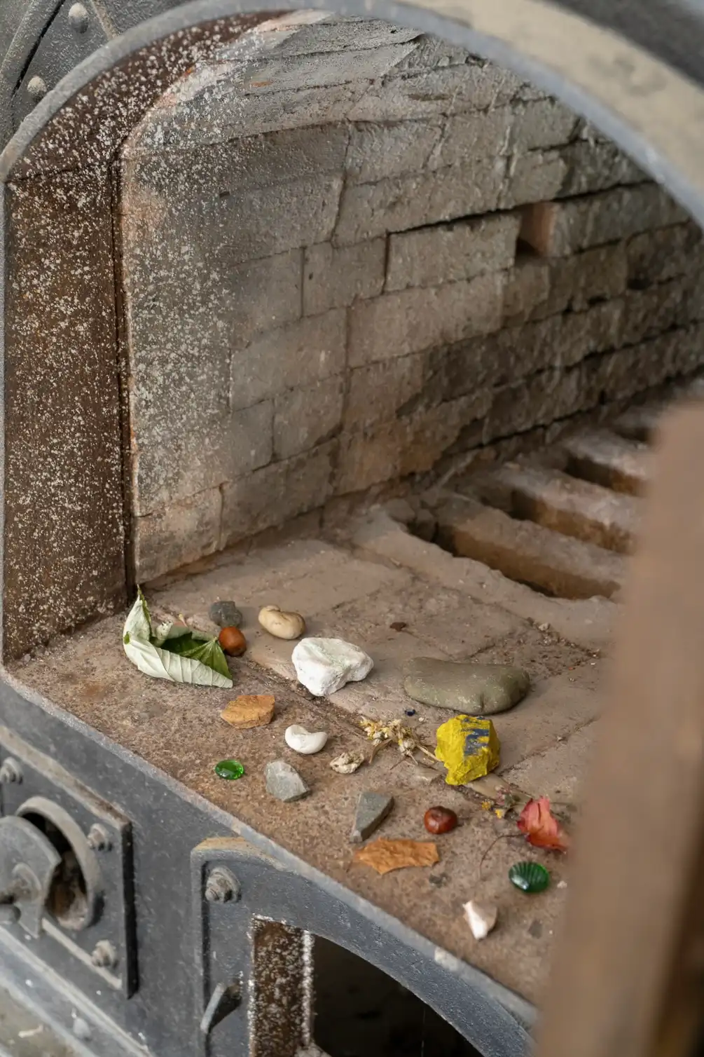 memorial in the crematorium ovens at the mittelbau dora concentration camp in germany