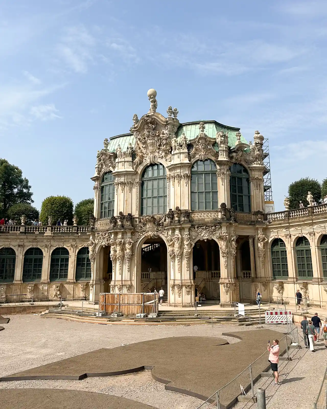external architecture of wallpavillon in dresden, germany photographed using iphone 14 pro max