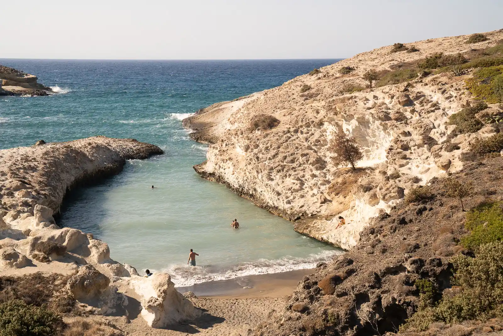 Papafragas Caves in milos island, greece