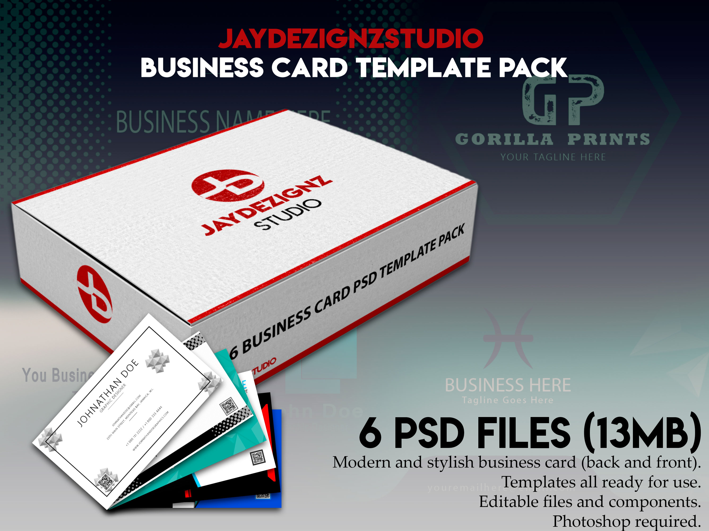 Business card template pack 
