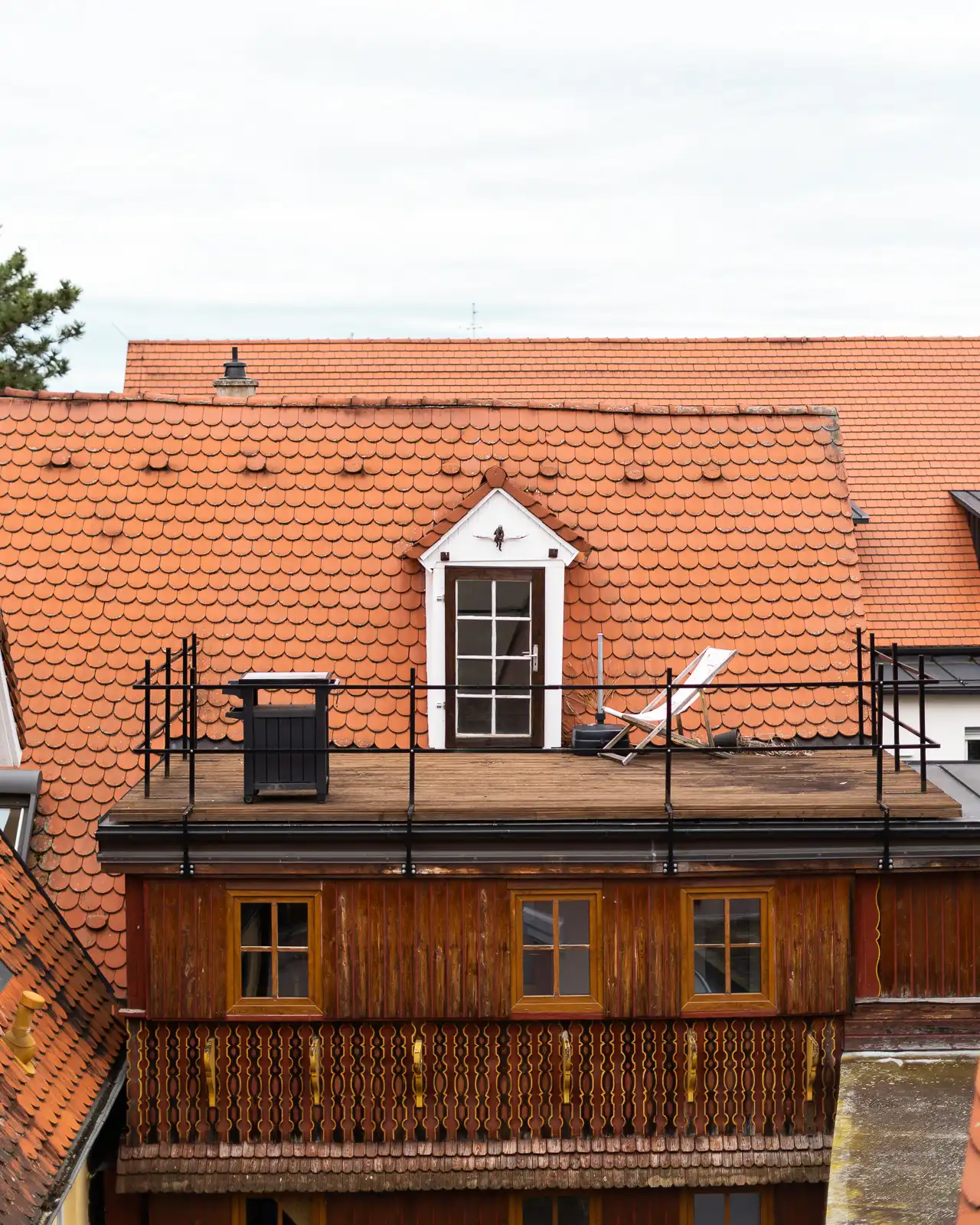 Rooftop of a house in Nördlingen, Germany