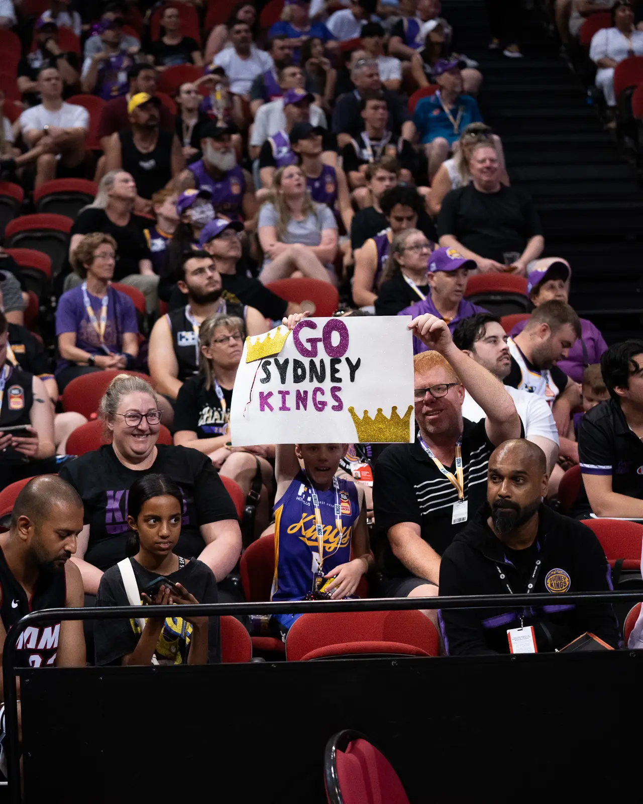 sydney kings nbl basketball fans at qudos arena