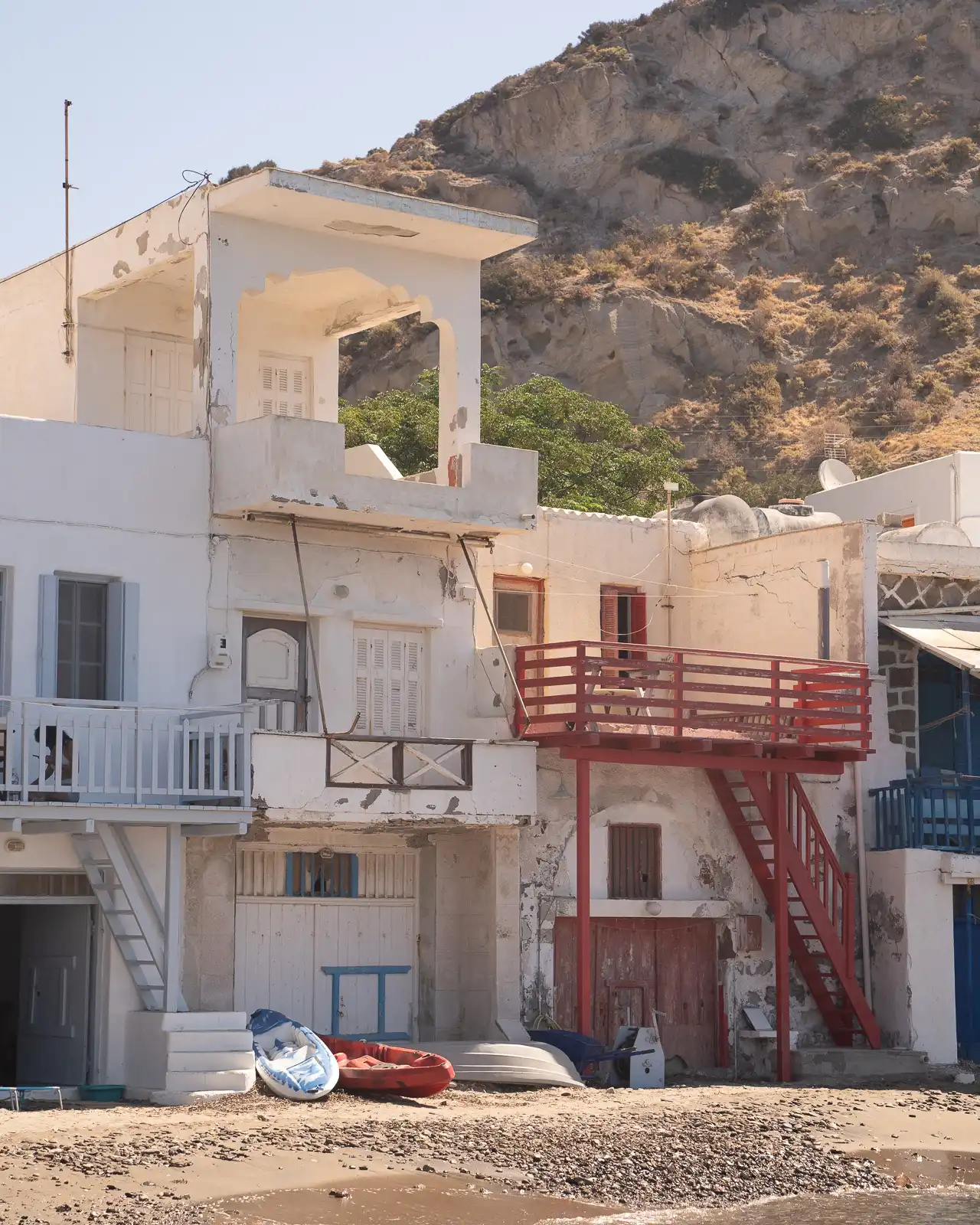 colourful fishing villages at Klima, Milos - Greece