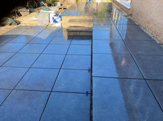 Cote Farm patio after