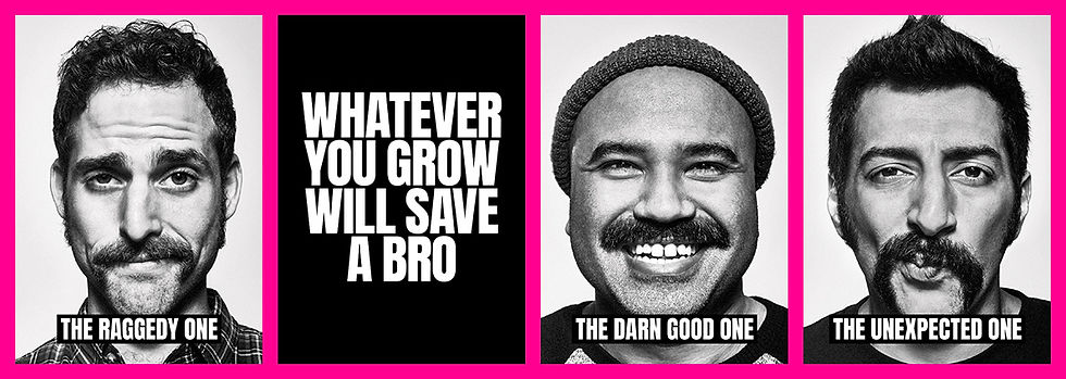Men's faces for Movember