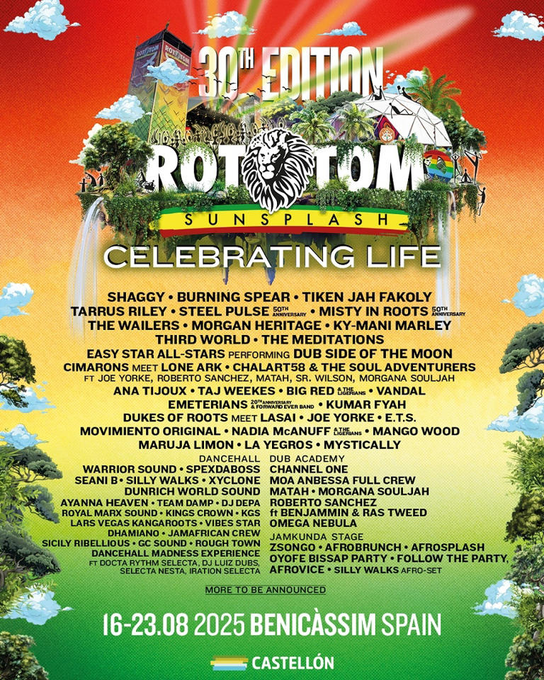 Rototom Sunsplash celebra su 30ª edición con un lineup de leyendas del reggae y nuevas generaciones
