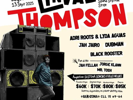 El roots suena más fuerte: Linval Thompson aterriza en Bogotá y Lima