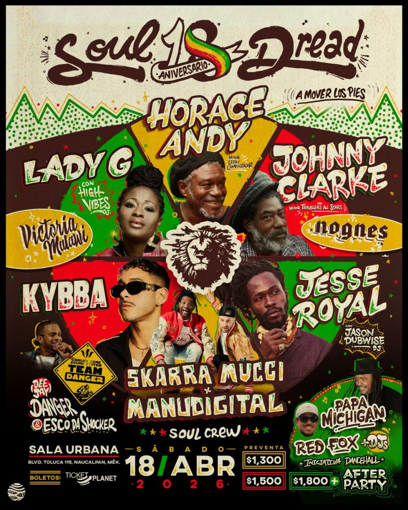 Soul Dread celebra en grande: leyendas del reggae y la nueva ola llegan a México