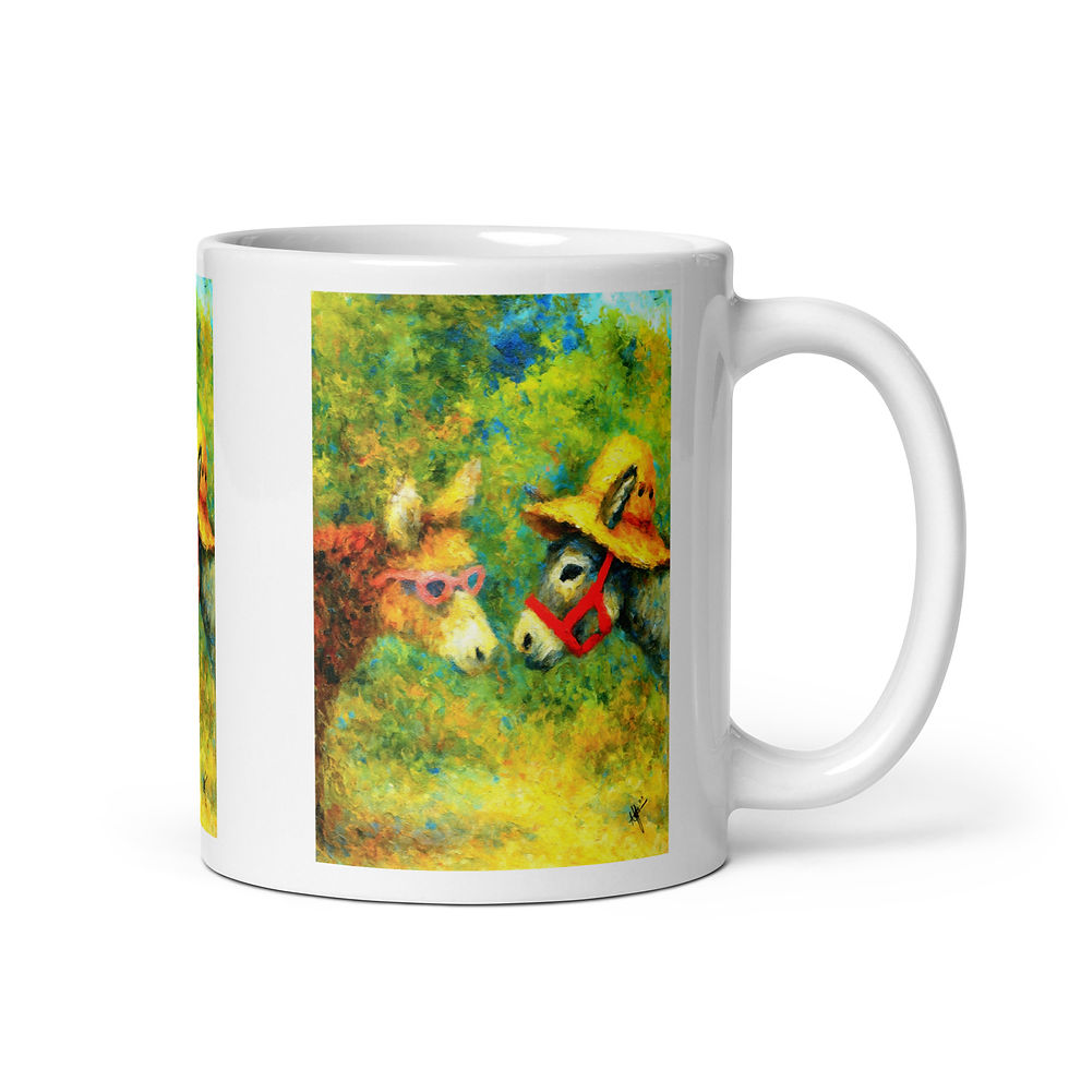 Mango & Dora North Caicos White glossy mug