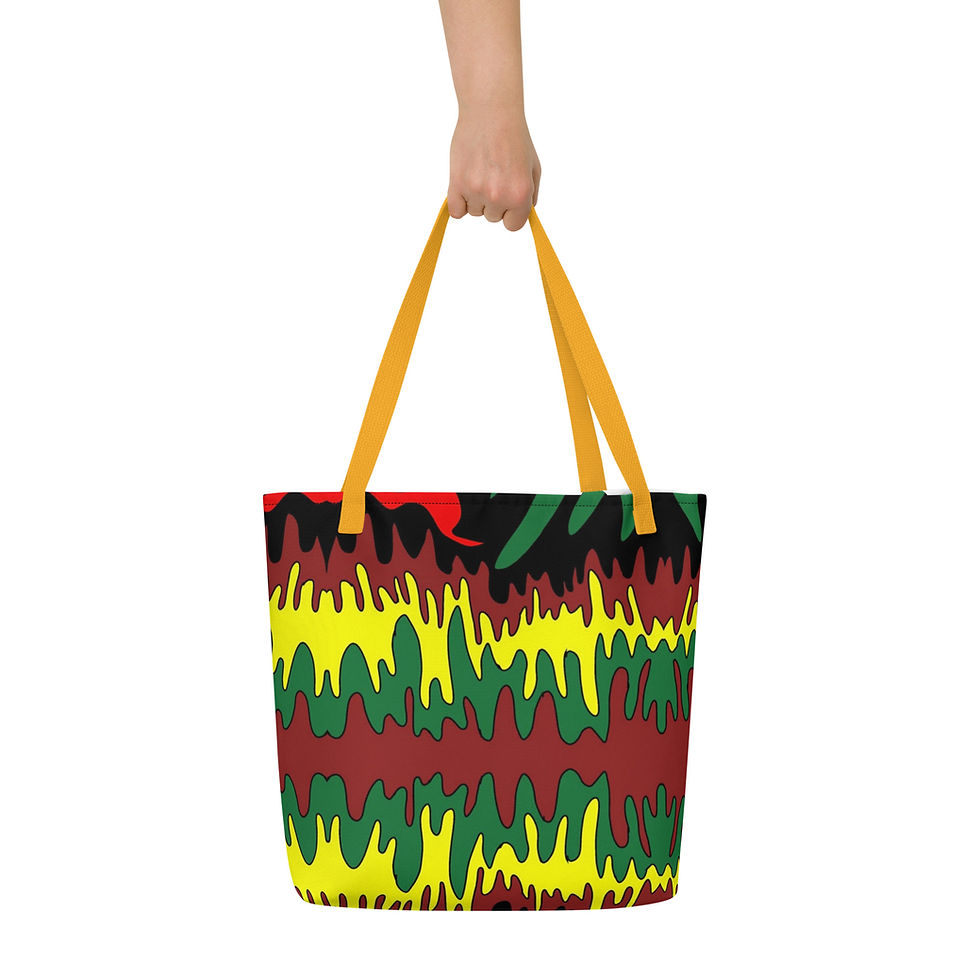Thumbnail: Drippy # 3 M.R All-Over Print Large Tote Bag