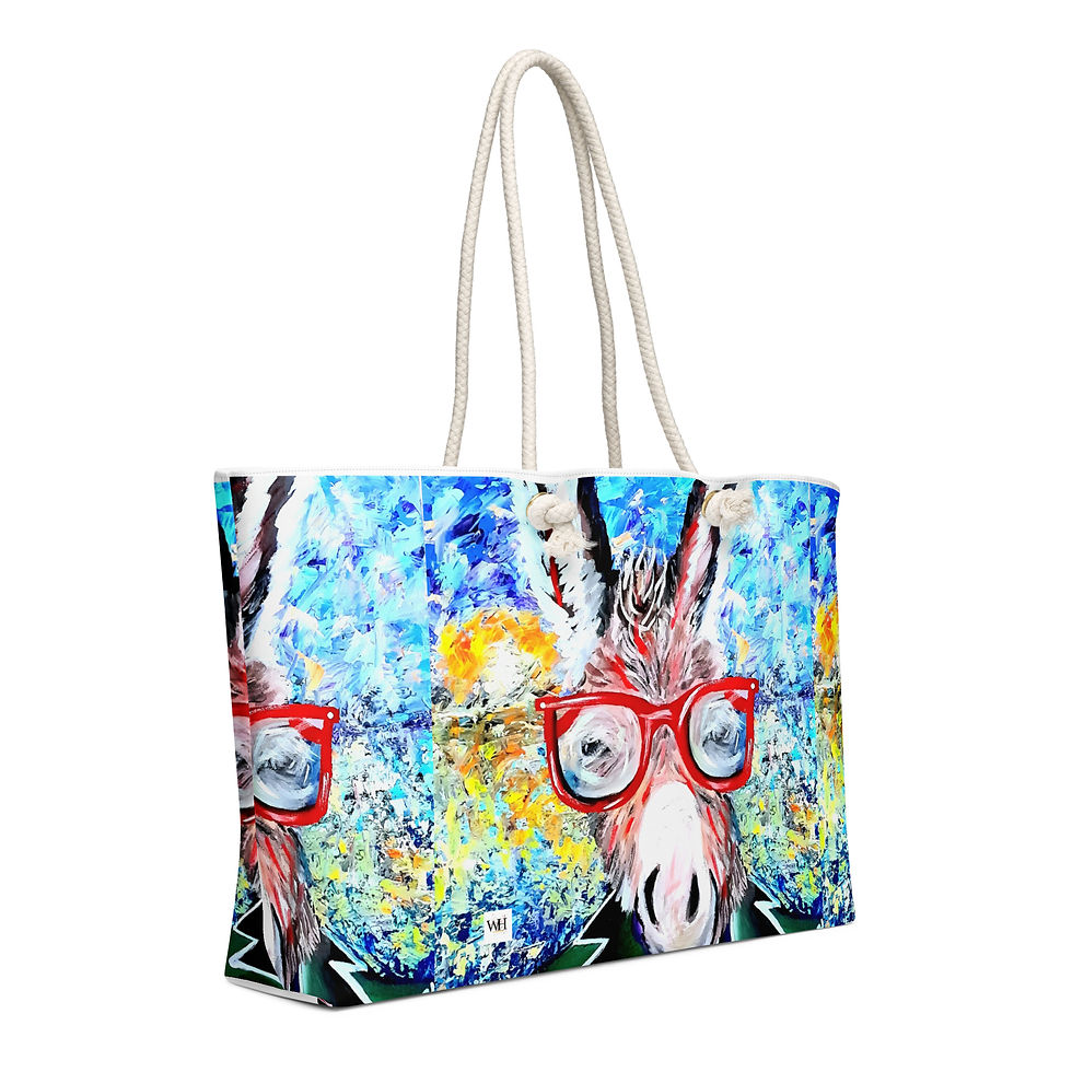 Thumbnail: SUNSET DONKEY Oversized weekender bag