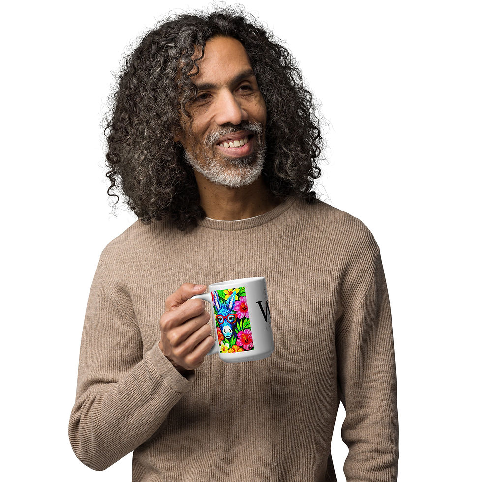 Thumbnail: Donkey White glossy mug copy