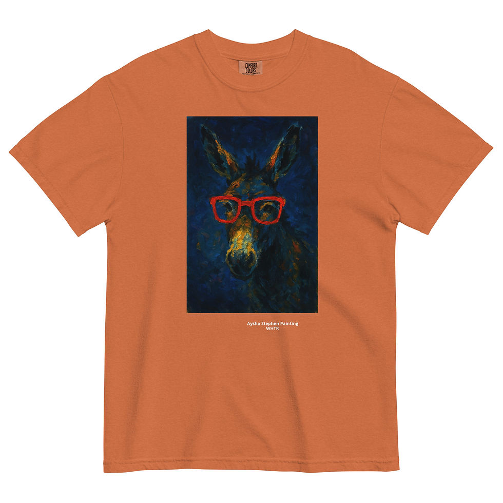 Thumbnail: Midnight donkey Unisex garment-dyed heavyweight t-shirt