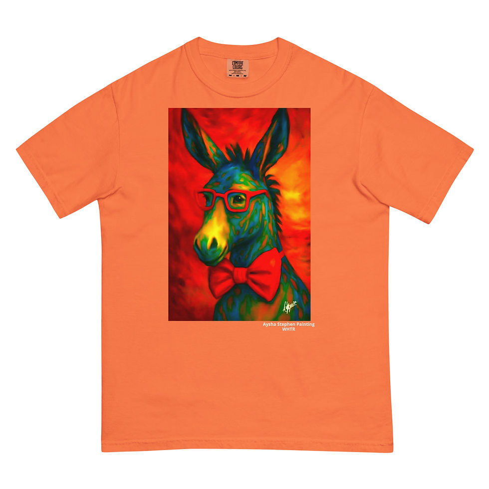 Thumbnail: Bow tie donkey Unisex garment-dyed heavyweight t-shirt