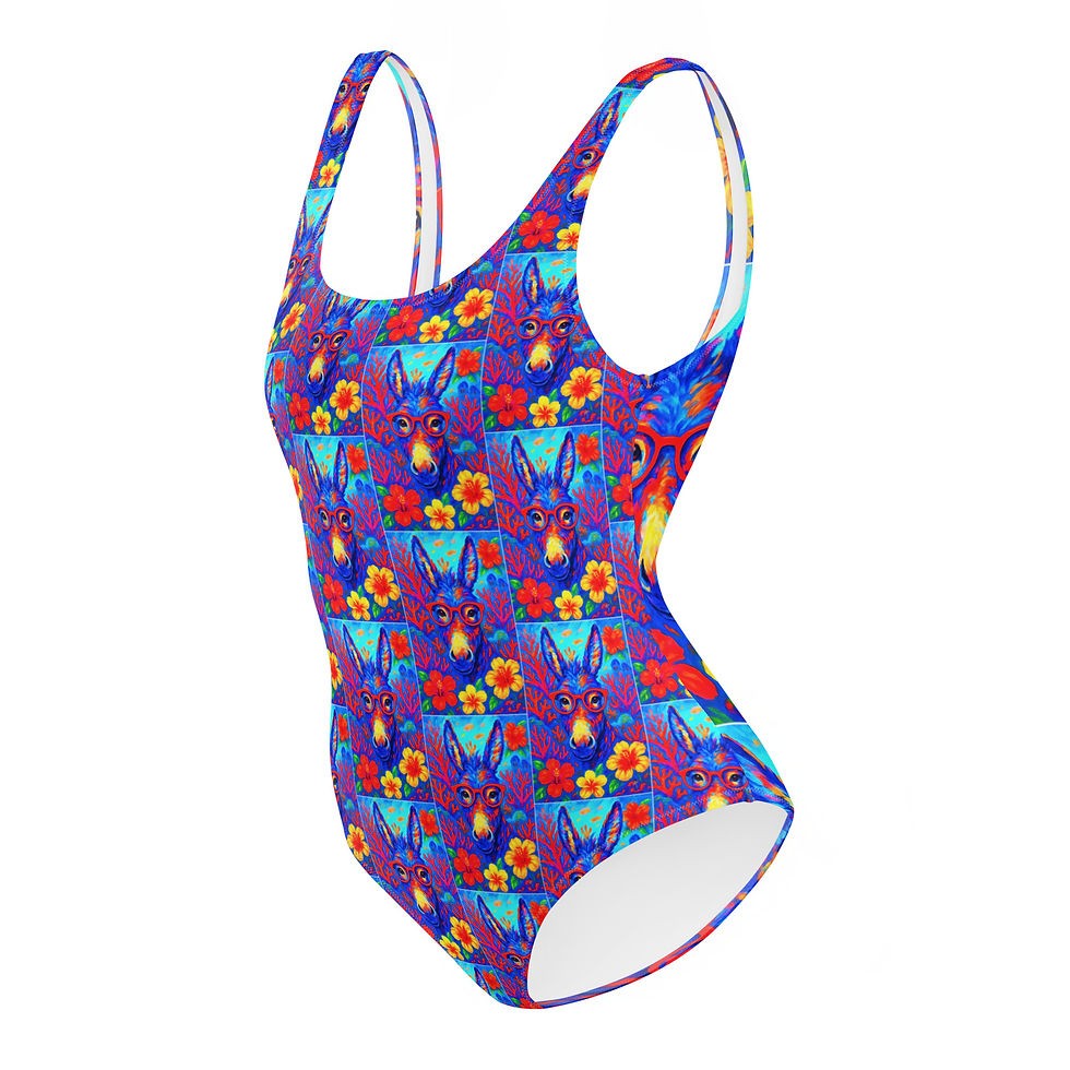 Thumbnail: Whisky in bloom coral One-Piece Swimsuit
