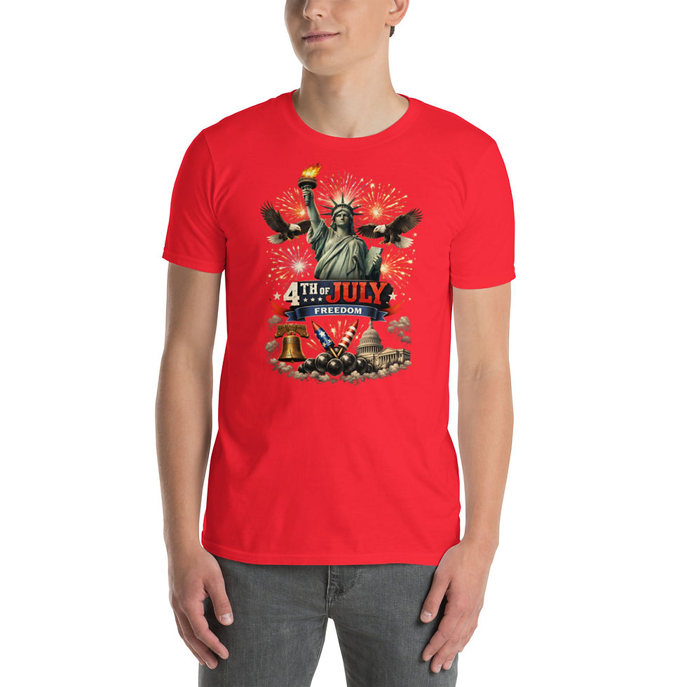 Thumbnail: Short-Sleeve Unisex T-Shirt 4th July