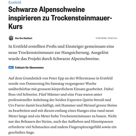 Zwischen Trockenmauern, Ziegen und Vorfreude