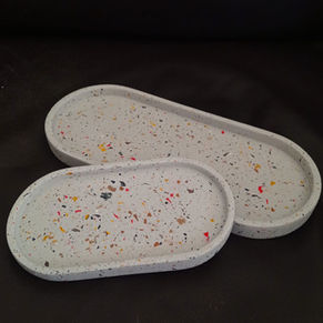 סט מגשים מטראצו בעבודת יד