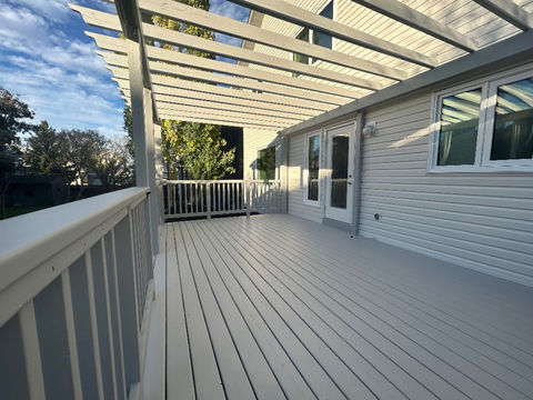 Calgary deck and pergola painting