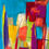 Miniaturbild: BILDERSET DUO METROPOLITAN LIGHTS 4 Urbanes Acrylkunstwerk mit klaren Linien, kräftigen Farbflächen u architektonischem Flair