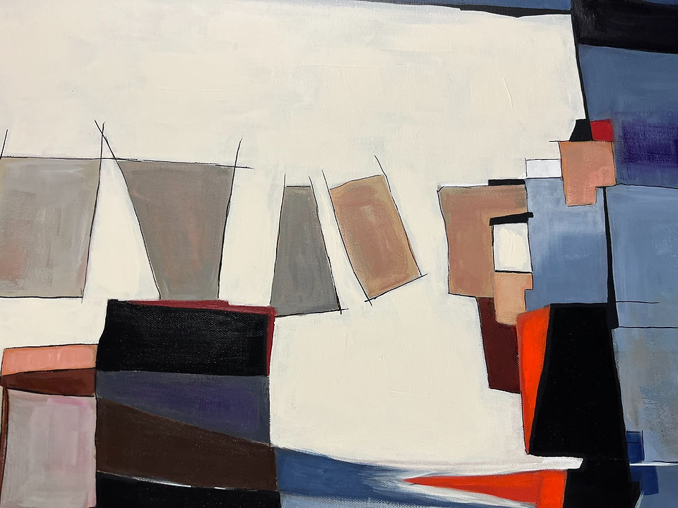 Miniaturbild: UNORDNUNG 4 Zeitgenössische Acrylmalerei – Balance zwischen Struktur, Bewegung und Leere
