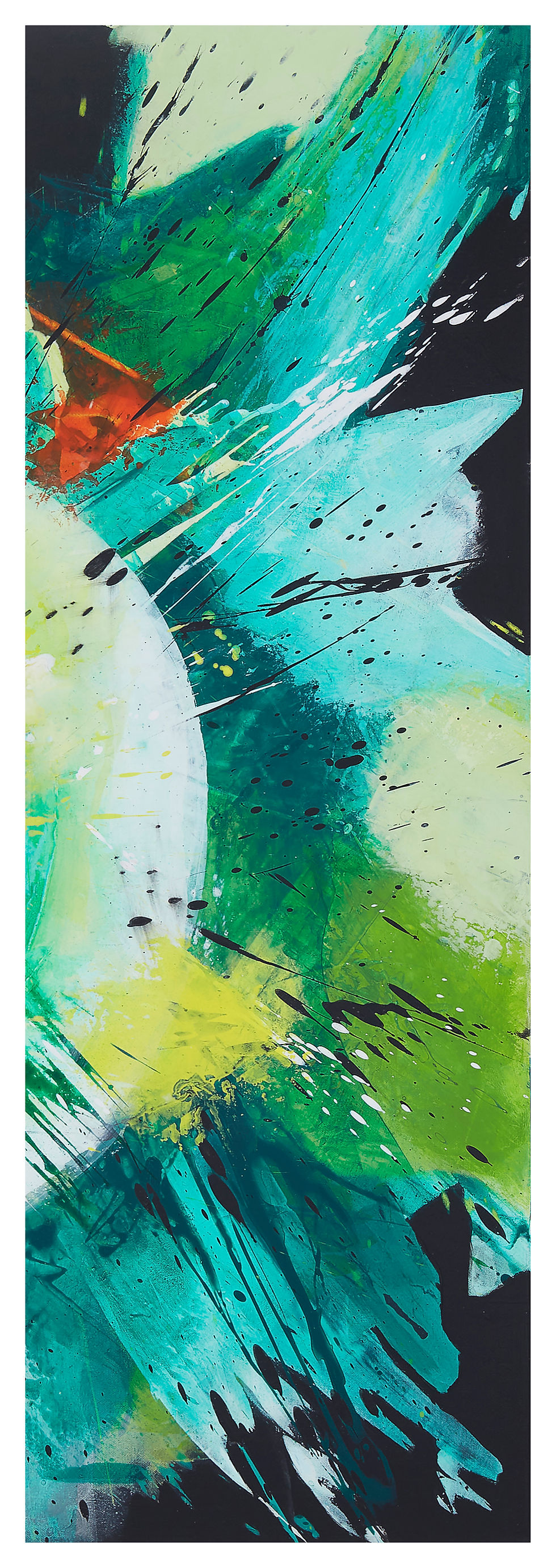 Energie im Fluss II – farbintensiver abstrakter Giclée-Druck
