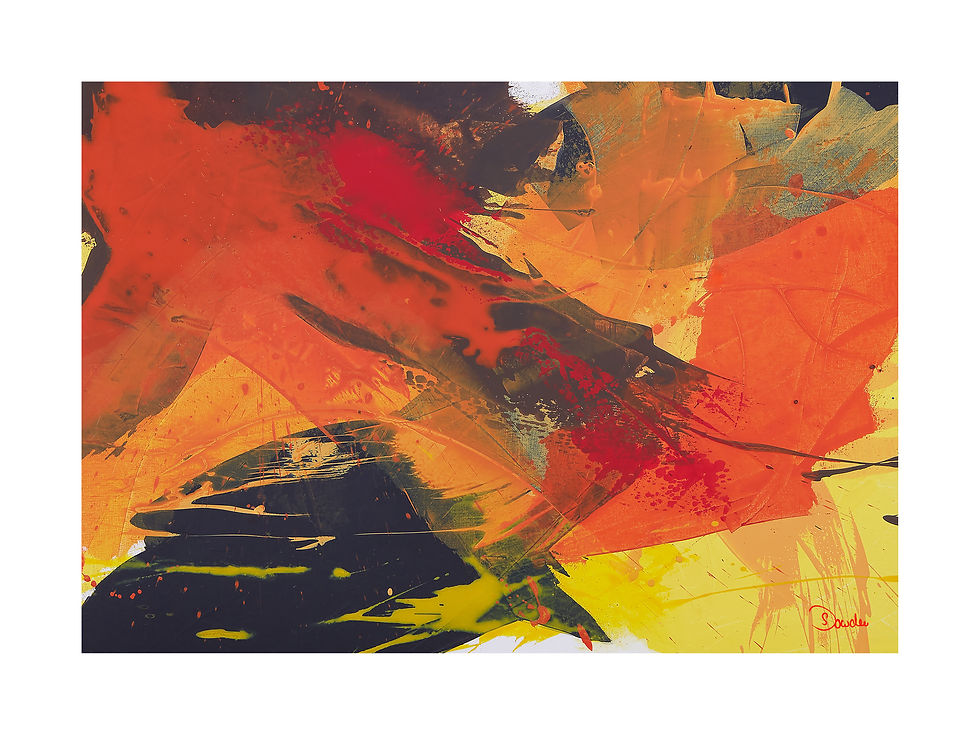 Feuer der Lebensfreude IV ein farbintensives Acrylbild
