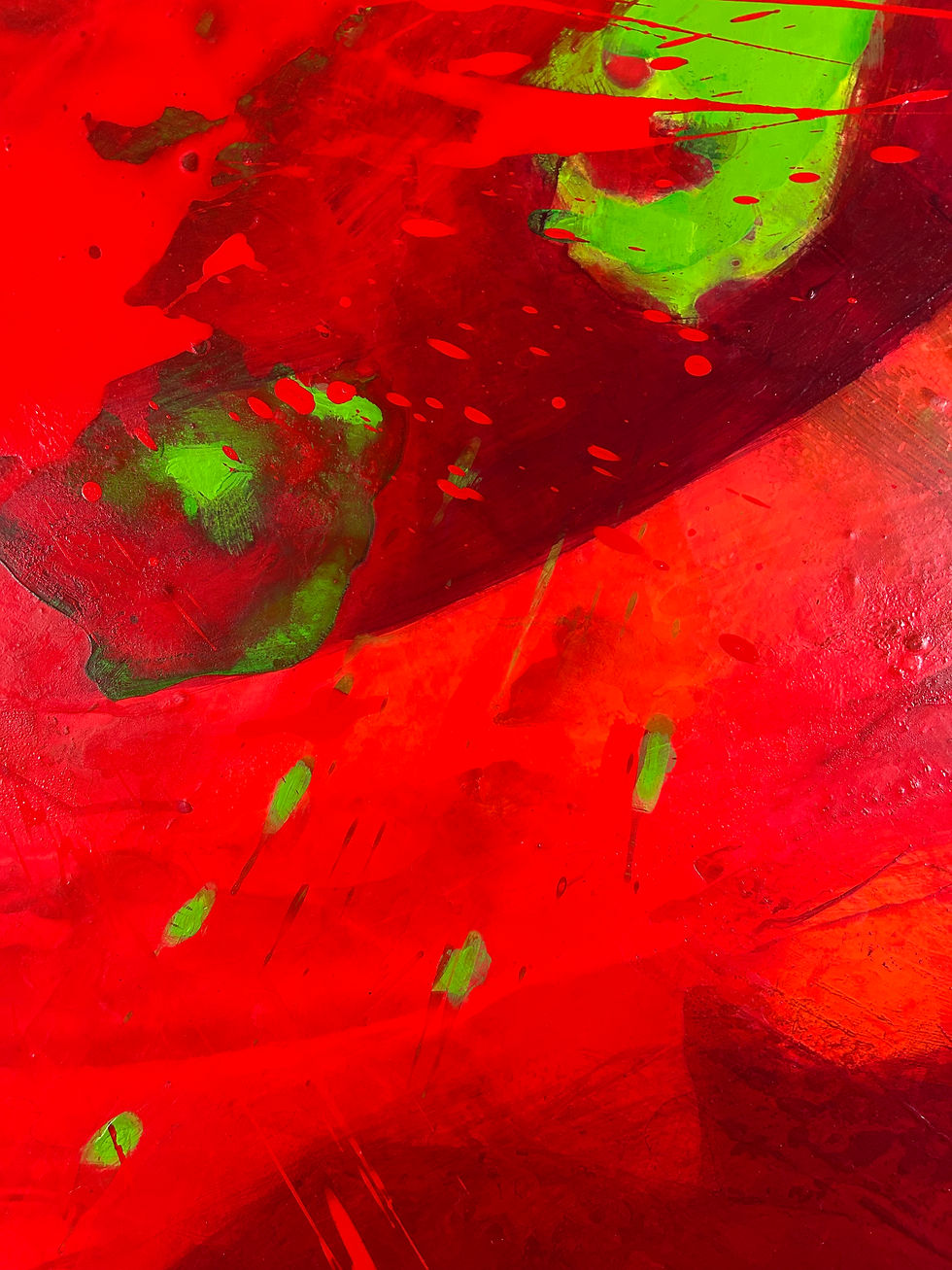 Miniaturbild: LEIDENSCHAFTLICHE IMPULSE 4 | Ausdrucksstarkes Gemälde in leidenschaftlichen Farben, Originalkunstwerk von Susanne Dowden