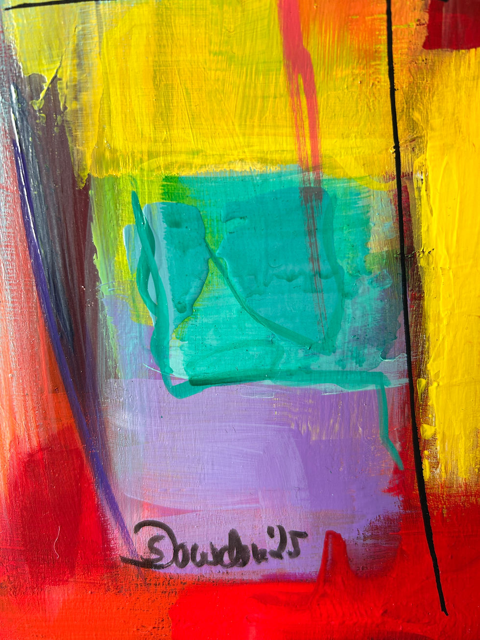 Miniaturbild: Diptychon METROPOLITAN LIGHTS 13 Urbanes Acrylkunstwerk mit klaren Linien, kräftigen Farbflächen u architektonischem Flair