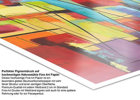 Giclée-Pigmentdruck auf Hahnemühle Fine Art Papier mit umlaufendem Weißrand