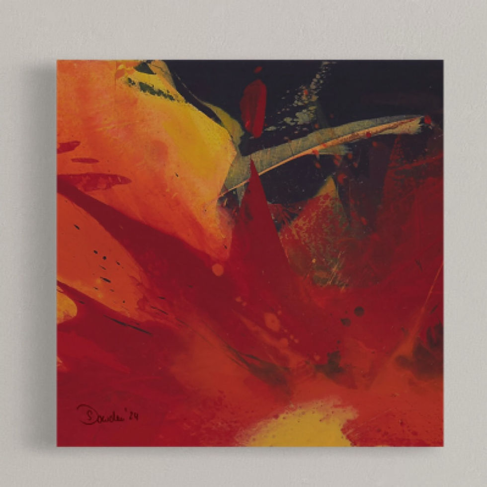 Miniaturbild: Giclée |  FEUER DER Entschlossenheit Quadratisch 7