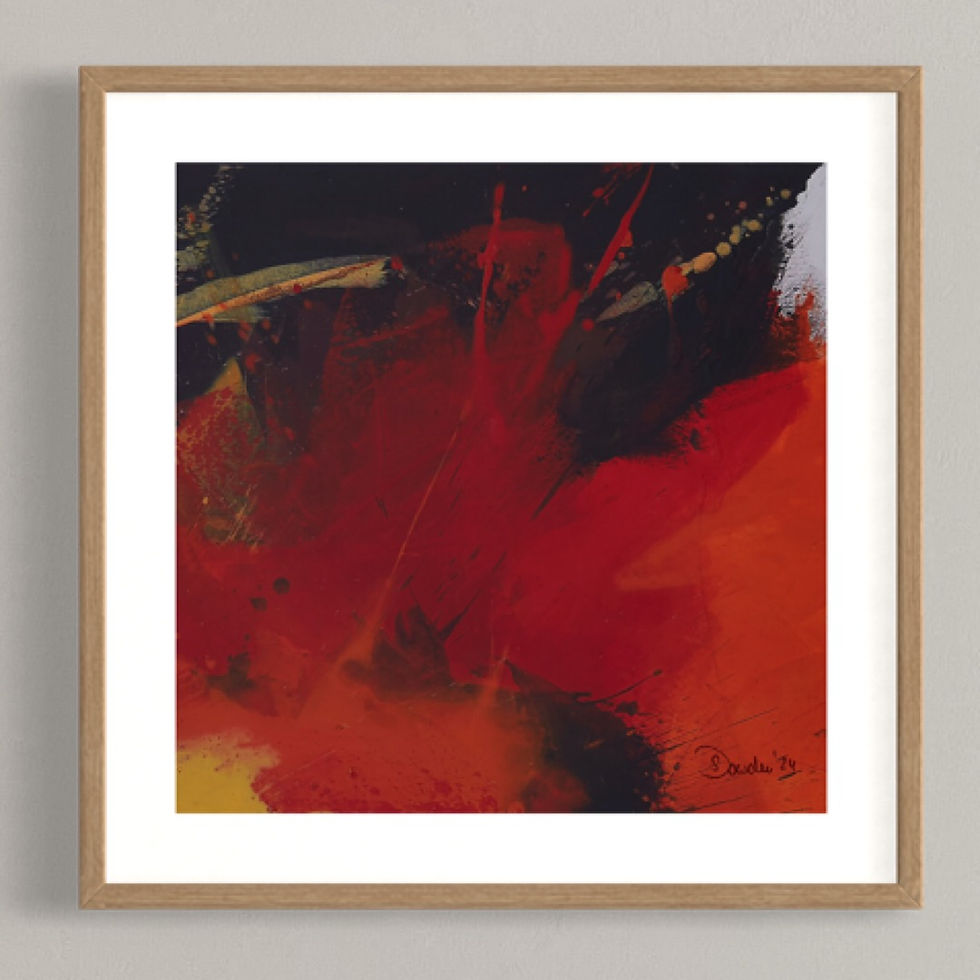 Miniaturbild: Giclée |  FEUER DER Entschlossenheit Quadratisch 5E