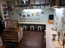 Art station at Just Imagine Preschool