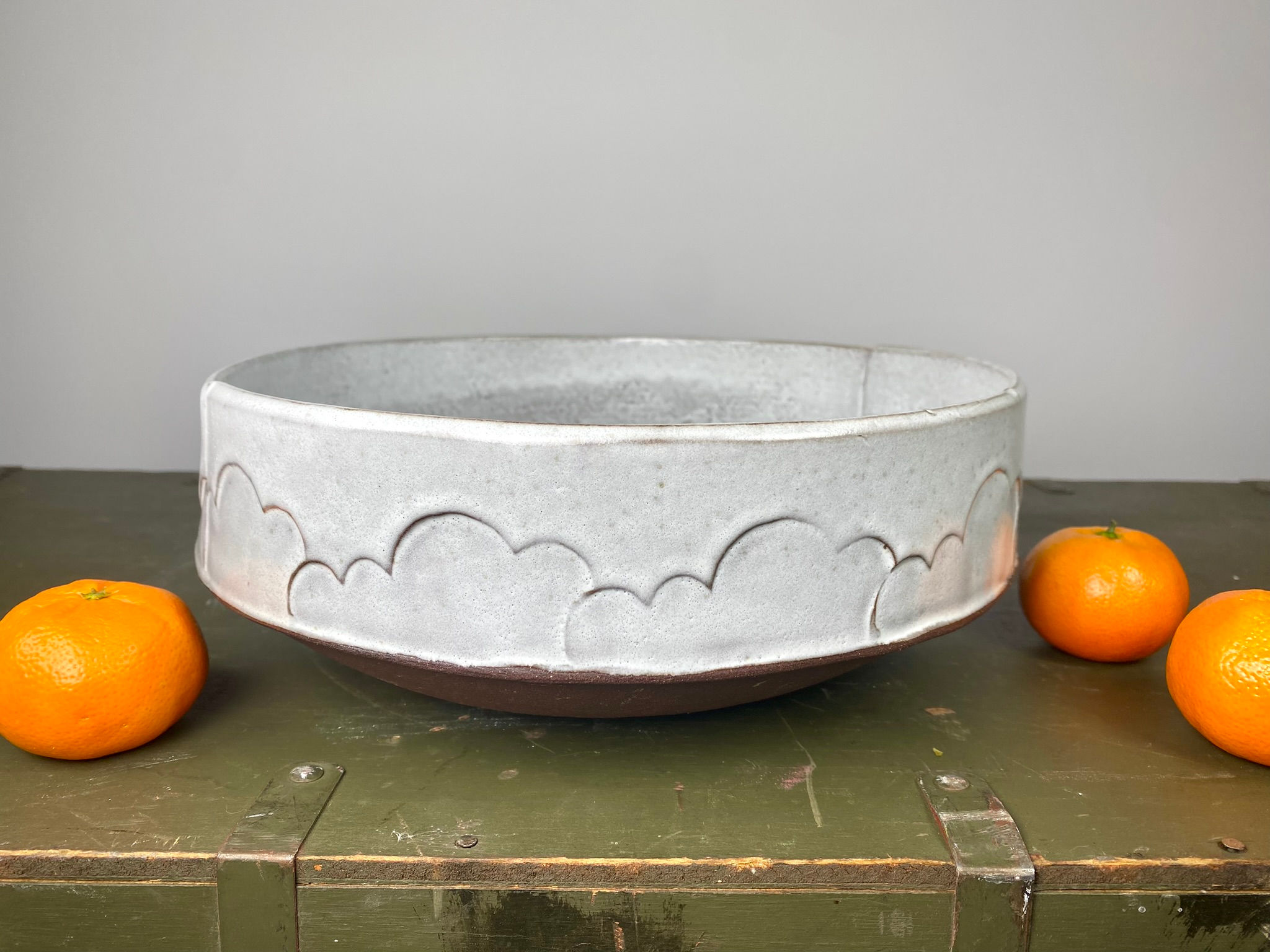 Cloud Stamp Large Bowl