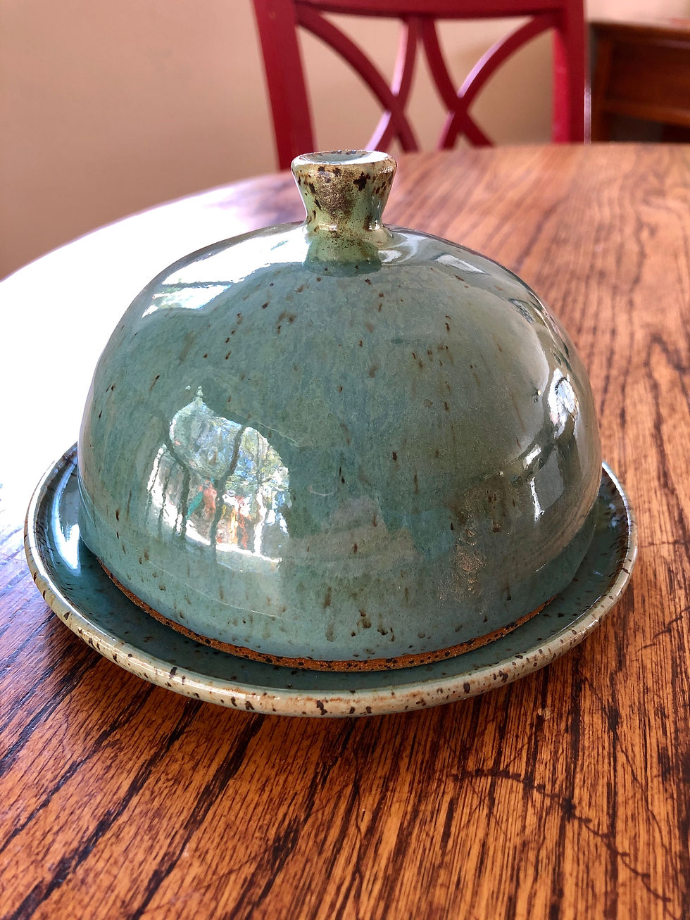 Robin's Egg Butter Dish
